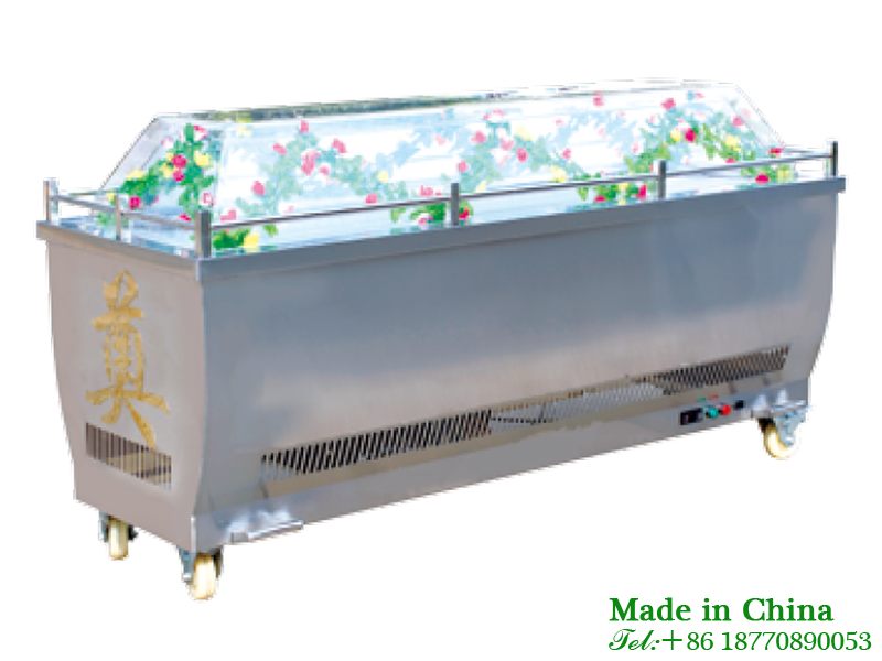 Short term refrigerated crystal coffin