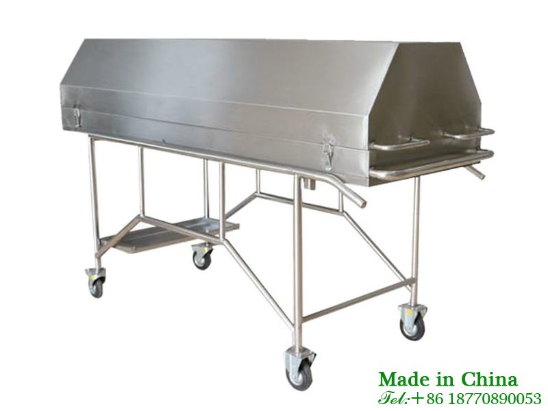 Stainless steel outdoor corpse cart