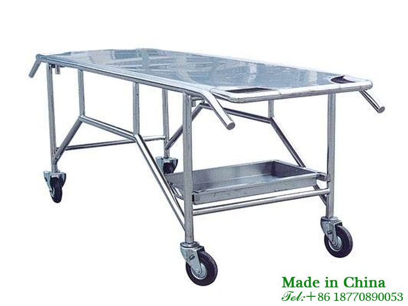 Stainless steel funeral cart